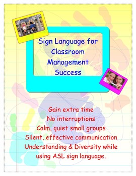 Preview of #1 Sign Language for Classroom Management Success