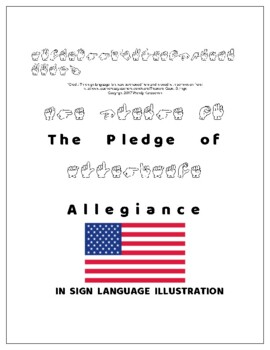 Preview of Sign Language illustrated Pledge of Allegiance
