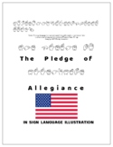 Sign Language illustrated Pledge of Allegiance