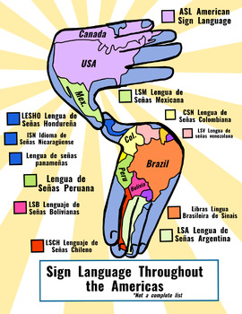 Preview of Sign Languages Throughout the Americas (Poster / Handout)