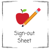 Sign-Out Sheet 