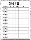 Sign-Out Sheet