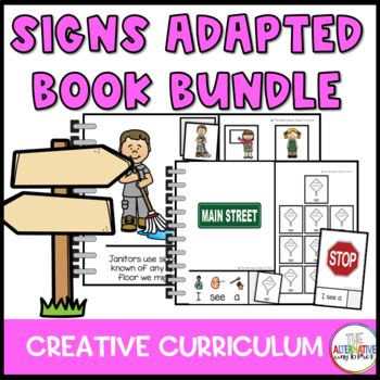 Preview of Sign Study Adapted Book Bundle Curriculum Creative