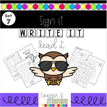Preview of Sign, Write & Read Sight Words with American Sign Language for First Grade (7)