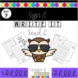 Sign, Write & Read Sight Words with American Sign Language