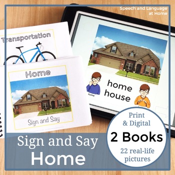 Preview of Sign Language Book | Home | Speech Therapy Book | Print or No Print | ASL