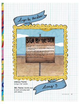 Preview of Sign by the Sea (long e sound - ea words) - use for Language Arts & ESL & SEL