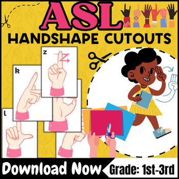 Preview of Sign language Hand Signals - Asl Alphabet Cutouts - Sign Language Alphabet - ASL