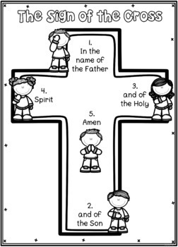 Sign of The Cross: Posters & Worksheets & Interactive Activities