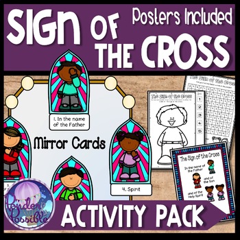 Preview of Sign of The Cross: Posters & Worksheets & Interactive Activities