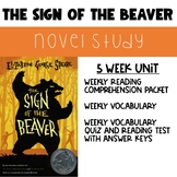 Sign of the Beaver Novel Study