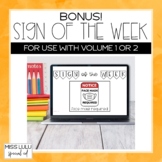 Sign of the Week BONUS Community Signs Add On for Special 