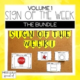 Sign of the Week Community Signs Curriculum Volume 1 Bundle