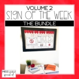 Sign of the Week Community Signs Curriculum Volume 2 Bundle