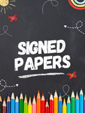 Signed Papers Folder Cover