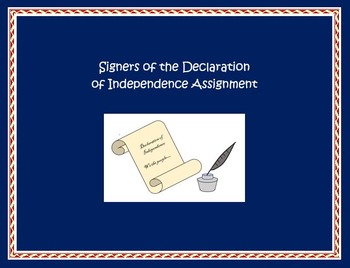 Preview of Signers of the Declaration of Independence.