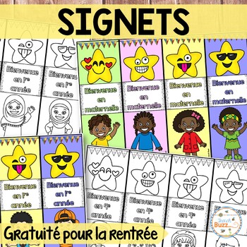 Preview of French Back to School Bookmarks - Signets - Rentrée scolaire - Free - Gratuit