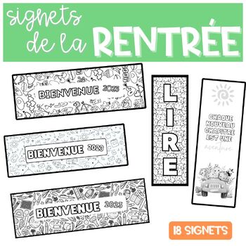 Preview of Signets de la rentrée 2023 - French Back to school Bookmarks | Marque-pages