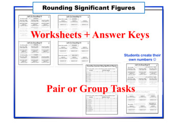 Rounding Significant Figures