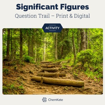 Preview of Significant Figures Scientific Notation Active Question Trail Editable Digital