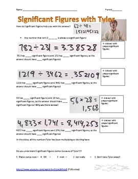 Preview of Significant Figures with Tyler DeWitt Free video guide 10-Pack