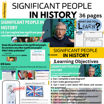 Preview of Significant People in History | Famous People | Set 4