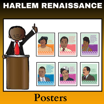 Preview of Significant People of the Harlem Renaissance Quotes Posters-Black History Month