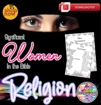 Preview of Significant Women in the Bible Study Guide  Classroom Home Church Printable
