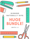 Signing Naturally Gifs BUNDLE! ASL 1 - Units 1-5