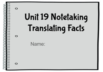Preview of Signing Naturally Unit 19 Notetaking Slides