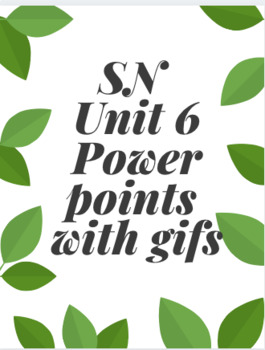 Preview of Signing Naturally - Unit 6 Vocabulary Power Points
