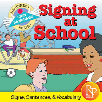 Preview of Signing at School: Beginning Sign Language Lessons (ASL) - American - Alphabet