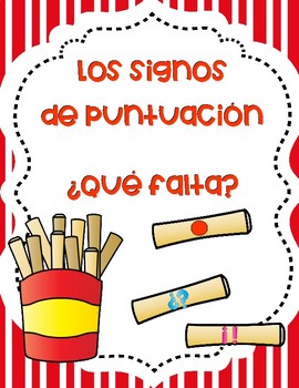 Preview of Signos De Puntuación Paquete- Spanish Punctuation Marks Bundle