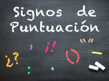 Preview of Signos de Puntuación / Punctuation Marks Spanish PowerPoint