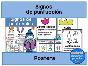 Preview of Signos de puntuación- diferentes usos, gramática- Spanish punctuation marks