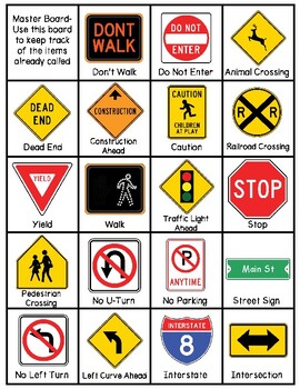 Signs Bingo by Preschool Productions | TPT