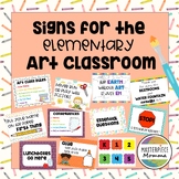 Signs for the Elementary Art Classroom