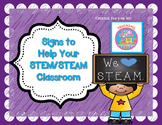Signs for your STEM / STEAM Classroom