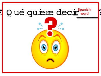 Preview of Signs in Spanish for your Classroom