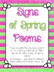 Signs of Spring Poem Book by Katrina's Kindergarten | TpT