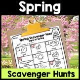 Spring Scavenger Hunt, Signs of Spring, Nature Walk, Sprin