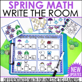 Signs of Spring Write the Room for Math Fun-Differentiated