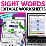 Sight Words Worksheets - High Frequency Words Practice and