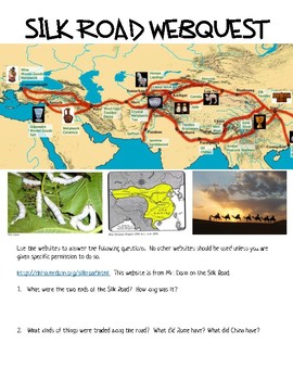Preview of Silk Road Webquest