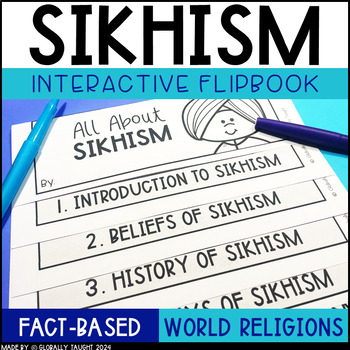 Preview of Sikhism Flipbook - Printable Readings and Activities on World Religions