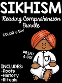 Sikhism Reading Comprehension Worksheet Bundle Sikh