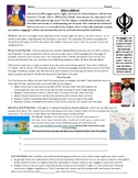 Sikhism reading and webquest!