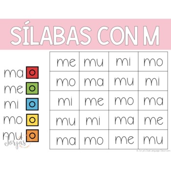 Sílabas Syllables In Spanish By Jorja's Dual Language Classroom F03