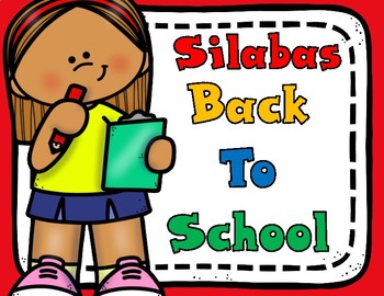 Preview of Silabas:  Back to School