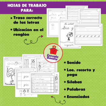 Sílabas Trabadas BUNDLE en letra CURSIVA by Escuela Bonita | TpT